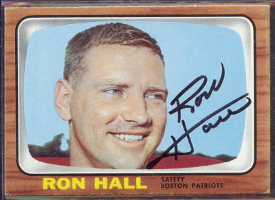 autographed 1966 topps ron hall