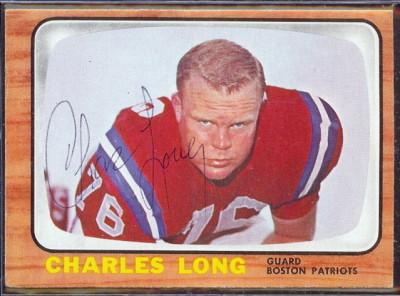autographed 1966 topps charles long