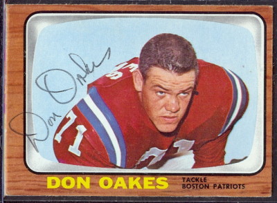 autographed 1966 topps don oakes
