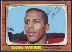 autographed 1966 topps don webb