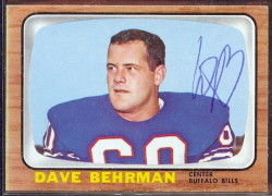 autographed 1966 topps dave behrman