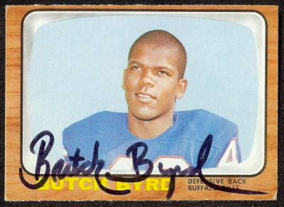 autographed 1966 topps butch byrd