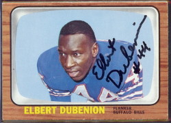 autographed 1966 topps elbert dubenion