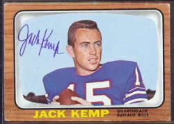 autographed 1966 topps jack kemp
