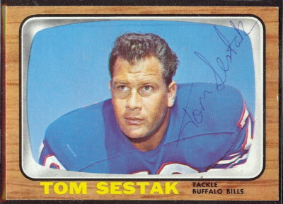 autographed 1966 topps tom sestak