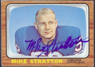 autographed 1966 topps mike stratton