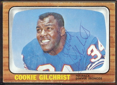 autographed 1966 topps cookie gilchrist