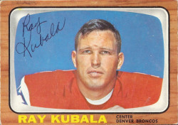 autographed 1966 topps ray kubala