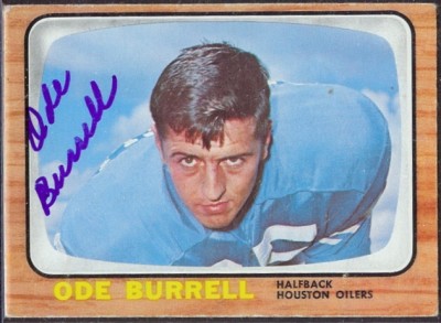 autographed 1966 topps ode burrell