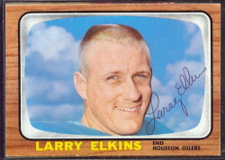 autographed 1966 topps larry elkins
