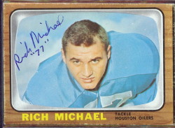 autographed 1966 topps rich michael