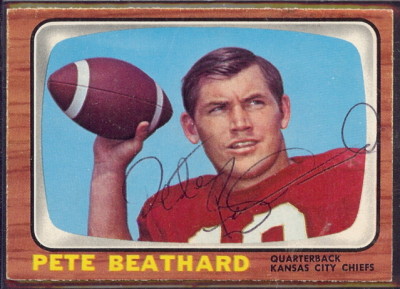 autographed 1966 topps pete beathard