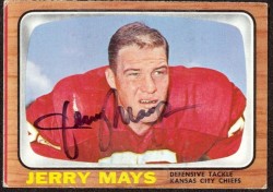 autographed 1966 topps jerry mays