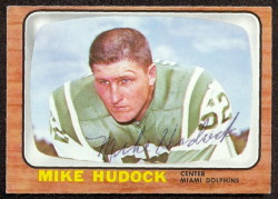 autographed 1966 topps mike hudock