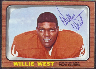 autographed 1966 topps willie west