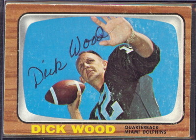 autographed 1966 topps dick wood