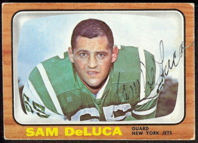 autographed 1966 topps sam deluca
