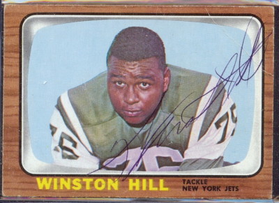 autographed 1966 topps winston hill