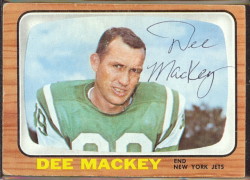 autographed 1966 topps dee mackey