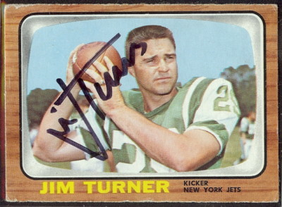 autographed 1966 topps jim turner