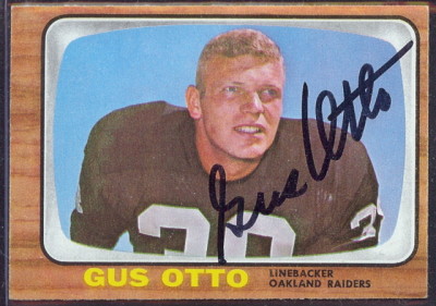 autographed 1966 topps gus otto