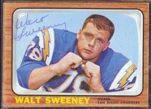 autographed 1966 topps walt sweeney