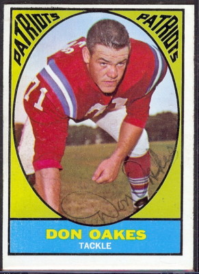 autographed 1967 topps don oakes