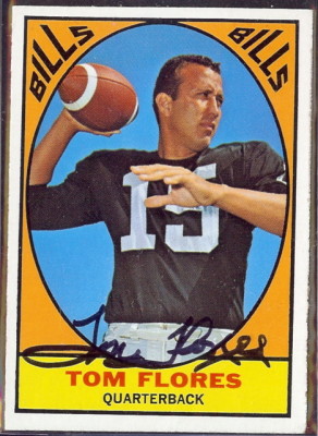 autographed 1967 topps tom flores