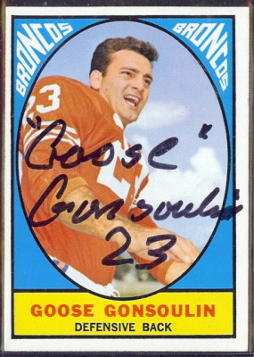 autographed 1967 topps goose gonsoulin
