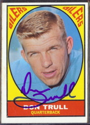autographed 1967 topps don trull
