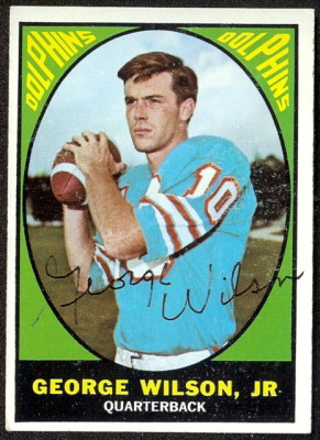 autographed 1967 topps george wilson