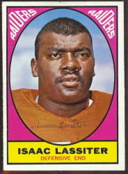 autographed 1967 topps isaac lassiter