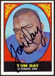 autographed 1967 topps tom day