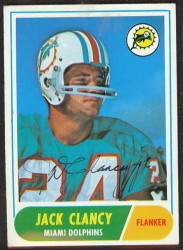 autographed 1968 topps jack clancy