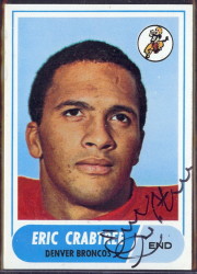 autographed 1968 topps eric crabtree