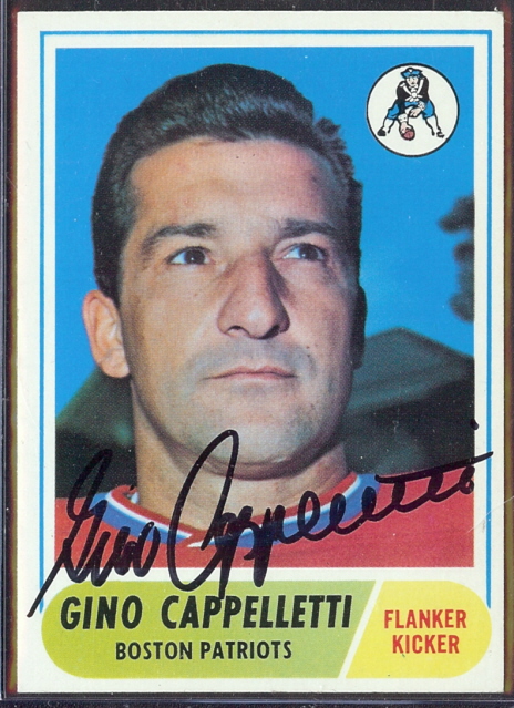 autographed 1968 topps gino cappelletti