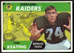 autographed 1968 topps tom keating