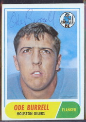 autographed 1968 topps ode burrell