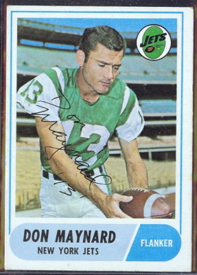autographed 1968 topps don maynard