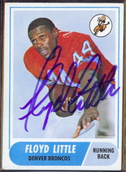 autographed 1968 topps floyd little