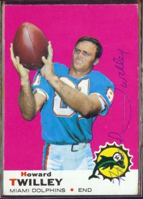 autographed 1969 topps howard twilley