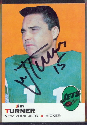 autographed 1969 topps jim turner