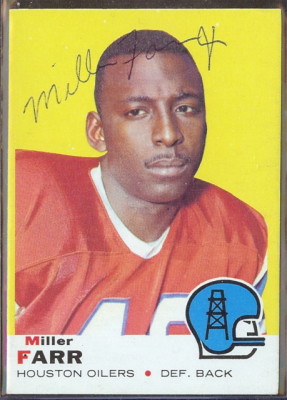 autographed 1969 topps miller farr