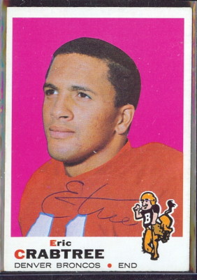 autographed 1969 topps eric crabtree
