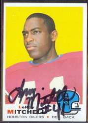 autographed 1969 topps leroy mitchell