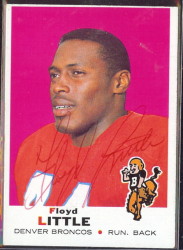 autographed 1969 topps floyd little