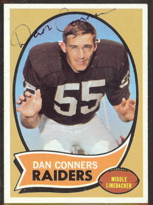autographed 1970 topps dan conners
