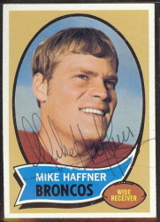 autographed 1970 topps mike haffner