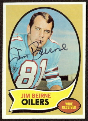 autographed 1970 topps jim beirne