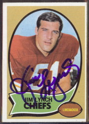 autographed 1970 topps jim lynch